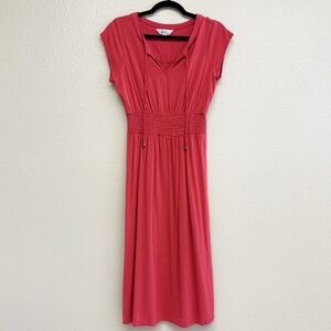 Market & Spruce Red / Orange Dress Short Sleeve Size Small